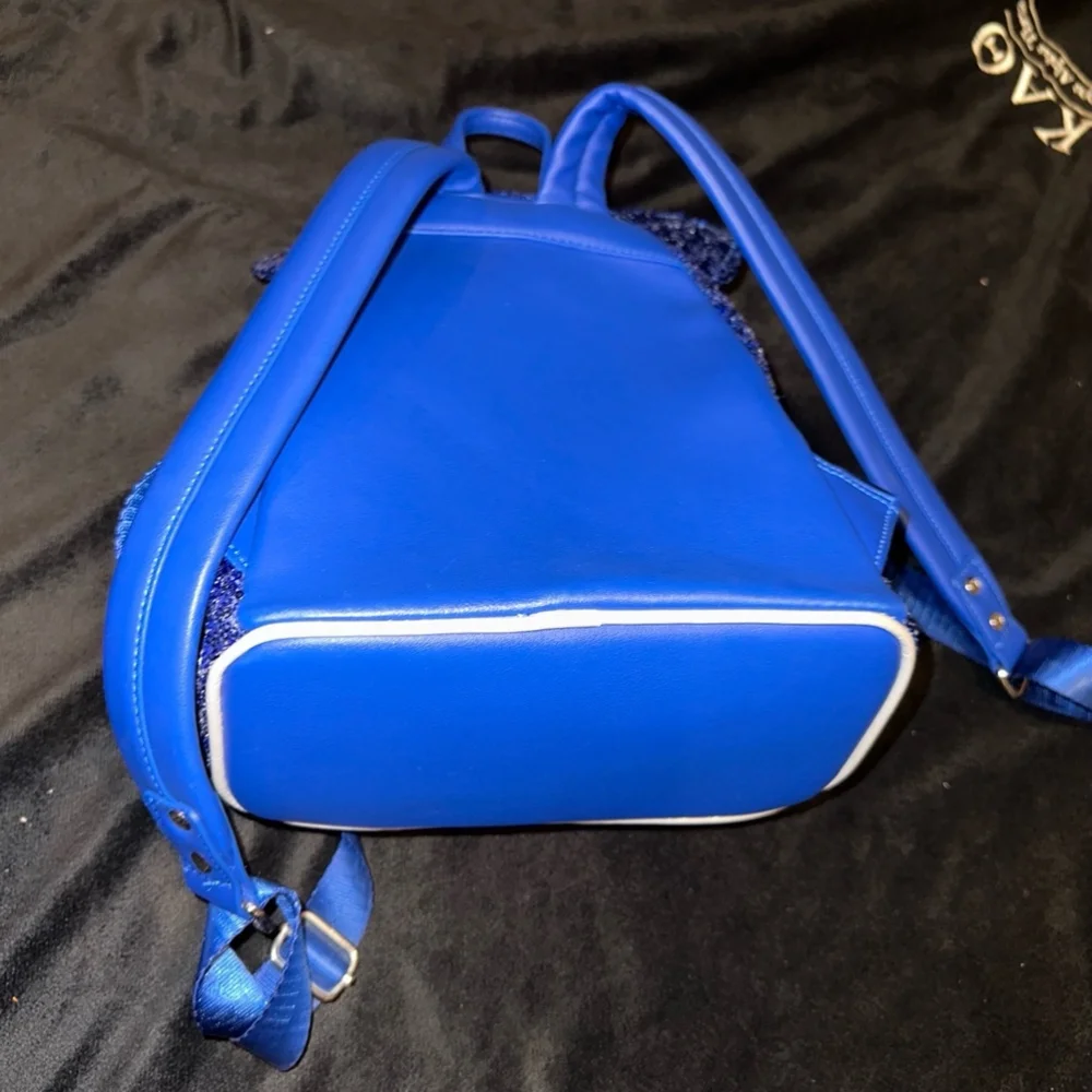 Loungefly Disney wishes come true Backpack Blue White sorcerer Mickey blue stars - Picture 6 of 8